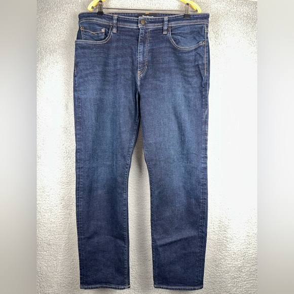 Revtown Jeans Decade Denim Mens 38x30 Dark Wash Blue Automatic Straight Denim - Picture 4 of 11